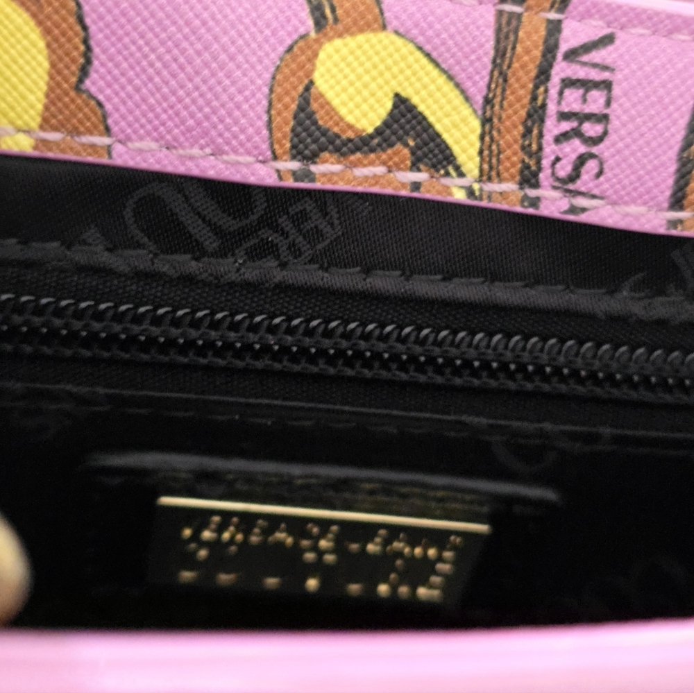 Versace Jeans Collection Pink Baroque Print Bag - Picture 9 of 10